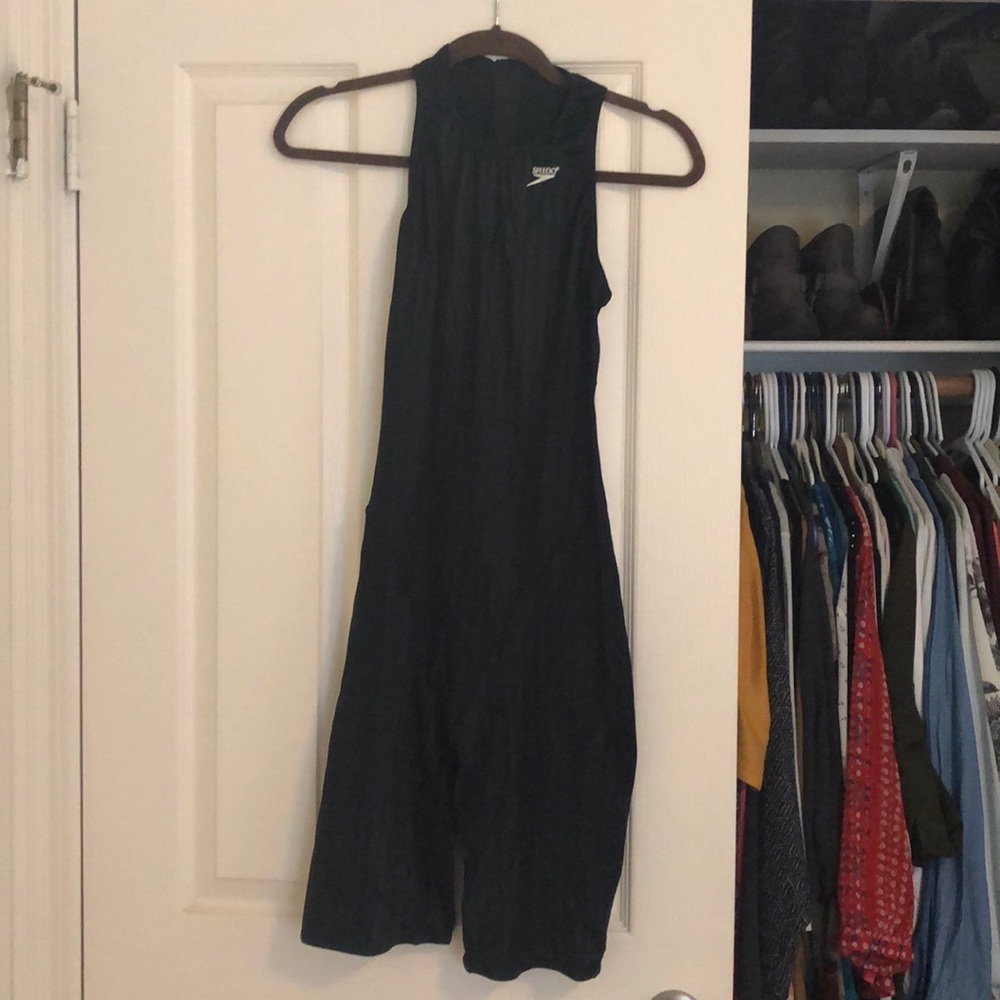 Speedo Aquablade Techsuit size 34/10 Black EUC